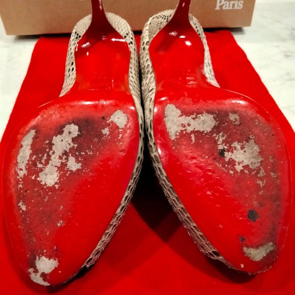 CHRISTIAN LOUBOUTIN MATER CLAUDE 85 PYTHON LUCIDO - Picture 4 of 14